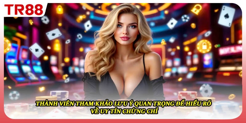 Thành viên tham khảo lưu ý quan trọng để hiểu rõ về uy tín chứng chỉ